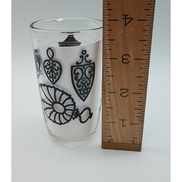 Vtg Swanky Swigs Black And White Teapot 3.75"  Trivets Flourish Folk - Picture 5 of 5